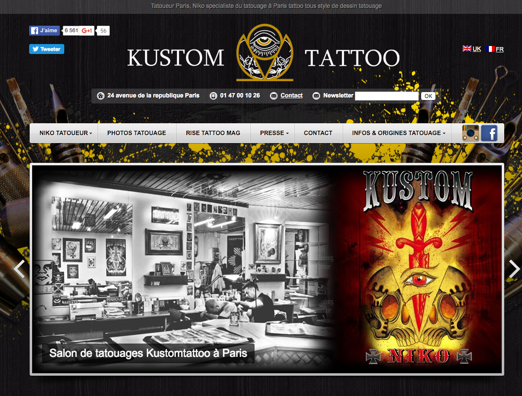 Nouveau site web de Kustom Tattoo !